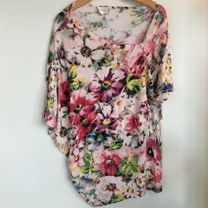 Floral top from Anthropologie